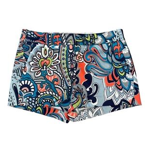 NWT J. Crew Moonglow Paisley 70’s style shorts. Size 2